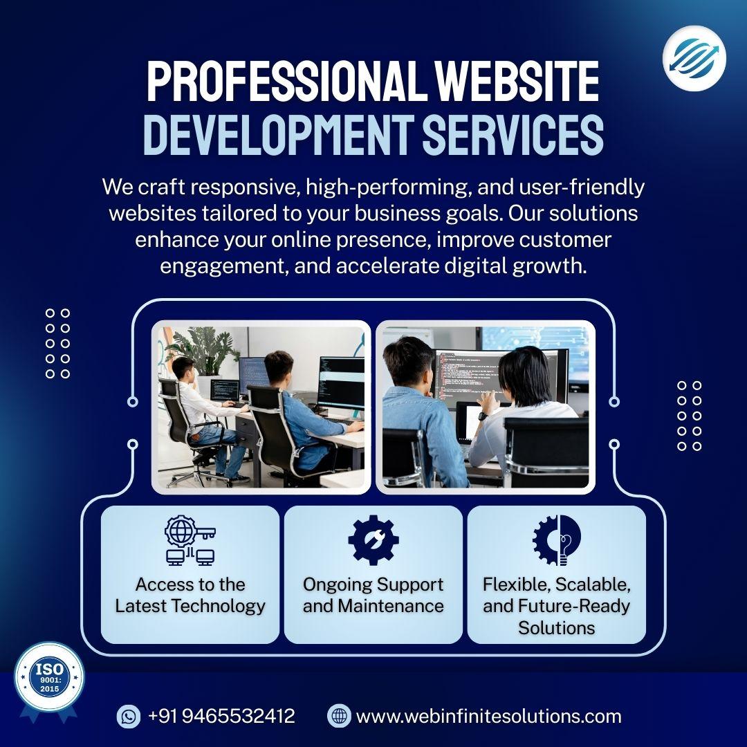 WebInfiSol's tweet image. 🚀 Elevate your digital presence with our Professional Website Development Services!
We create responsive, high-performing websites tailored to your goals.
💻 Latest Tech | 🔧 Ongoing Support | ⚙️ Scalable Solutions
#WebDevelopment #TechSolutions #WebInfiniteSolutions