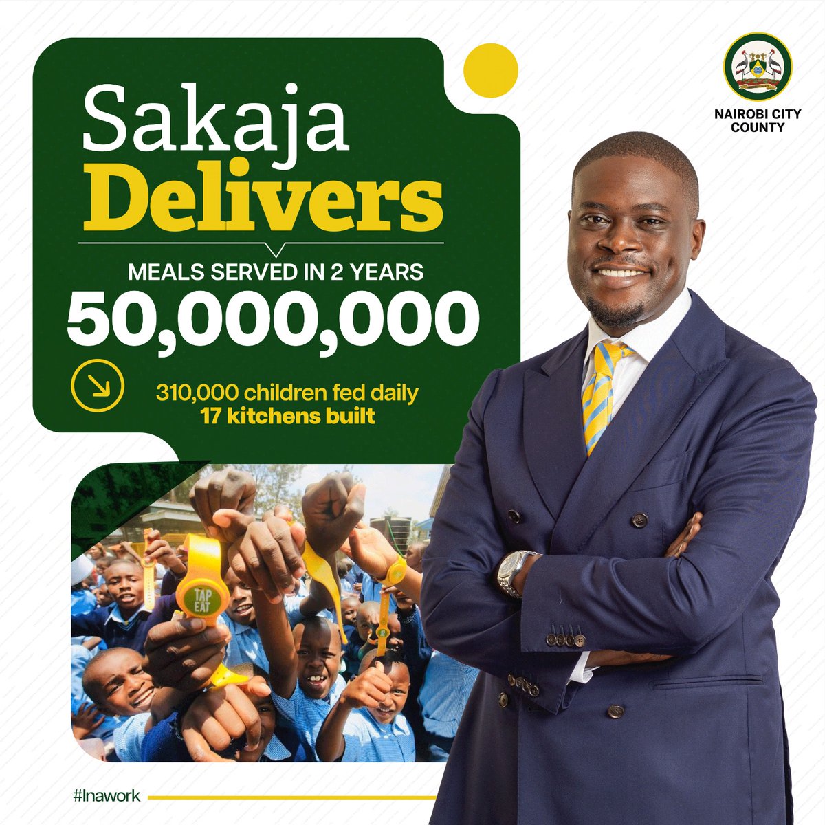 Feeding over 250,000 schoolchildren daily is no small task — but Nairobi is getting it done through Dishi Na County.
Sakaja Delivers 
Dishi At 2 
Sakaja Feeding the Future