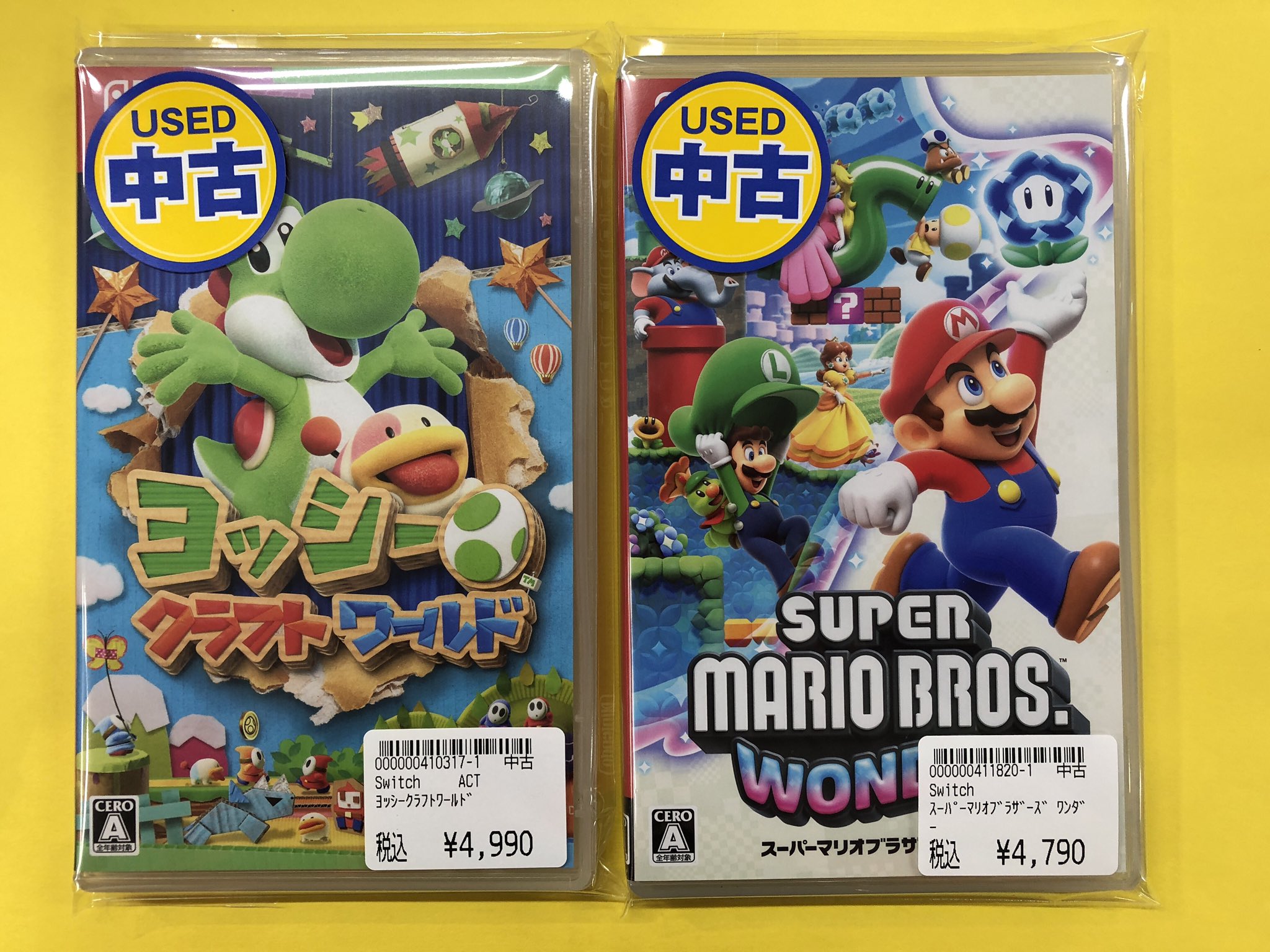 ヨッシークラフトワールド + スーパーマリオブラザーズ ワンダー PAO(ぱお)ゲーム＠立川店 on X: 