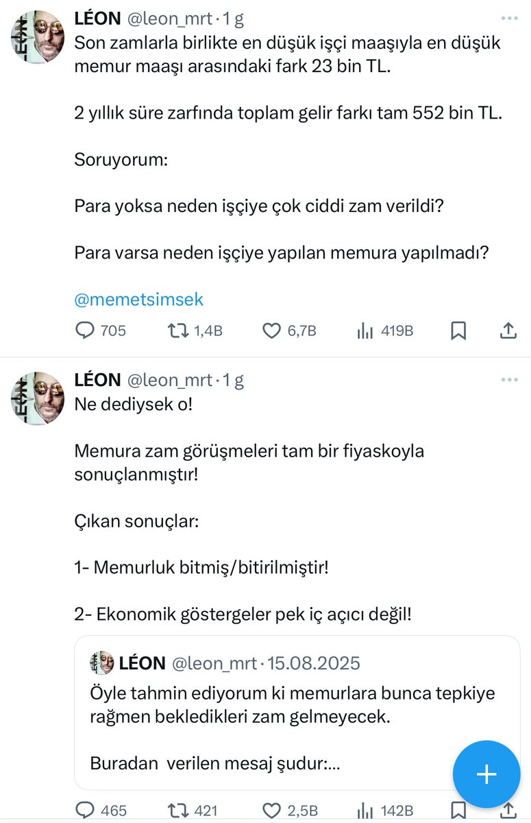 haber4621's tweet photo. Son günlerde iktidara yakın olarak bildiğimiz hesaplar Sn cumhurbaşkanın memur zammına müdahale edeceğini konuşuyor . 
Sizce olur mu böyle bir müdahale ? 

#MemurlarıBitirdiniz
#MemuruSattınız #perşembe 
#AliKocİstifa #BENvFB https://t.co/NKyznJ0zwJ