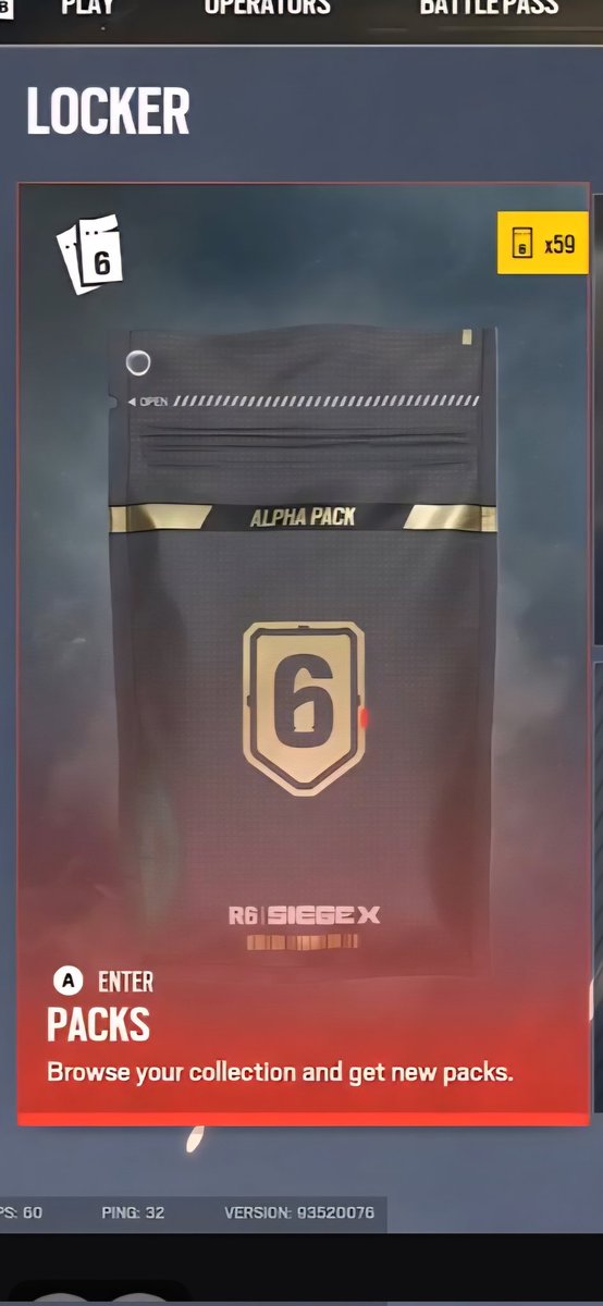 RoyalAtom_GoDz's tweet photo. 59 packs to open for 10 viewers 
#RainbowSixSiege https://t.co/DydclGUTH6