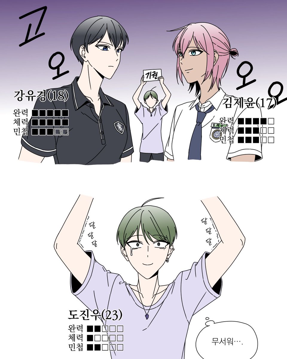 #최근뛴커뮤캐vs바로전에뛴커뮤캐vs그전에뛴커뮤캐
재밌는 해시가 있네요...^^