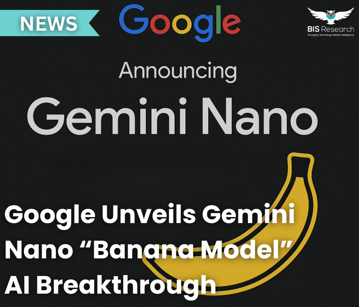 Google launched <a href="/GeminiApp/">Google Gemini App</a> #nanobanana model, a compact AI for on-device natural language processing, enhancing edge computing efficiency &amp; transforming mobile AI applications worldwide.

#Google #Gemini #AI #NLP #ArtificialIntelligence #Innovation #FutureOfTech #AIRevolution