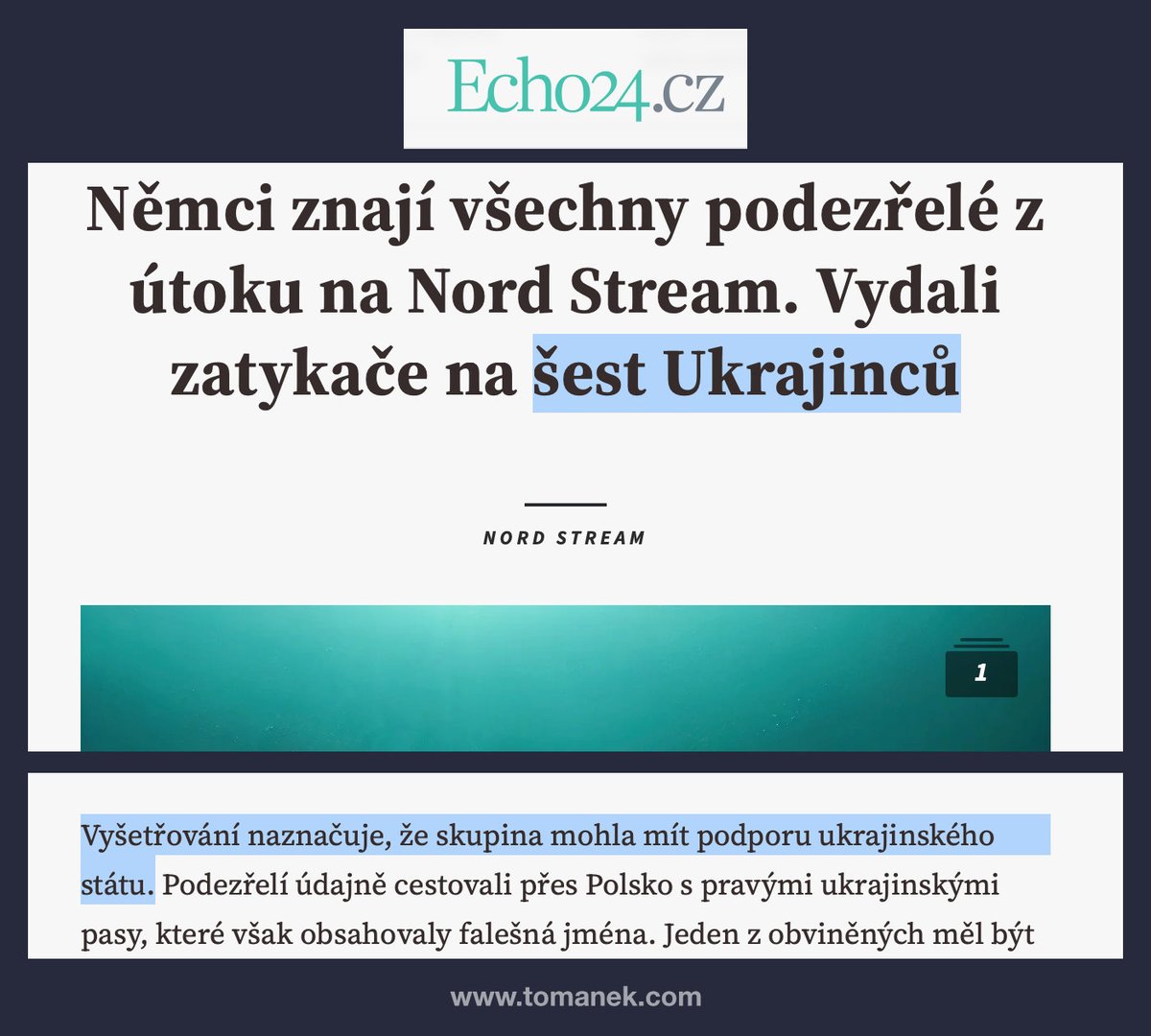 Tak už té válce konečně začínám rozumět... 
Zelensky se svým režimem vyhodí do povětří Evropě plynovod a my mu za to posíláme peníze. A díky vlastním sankcím na Rusko a našim spojencům a jejich překupníkům, máme nejdražší plyn a ropu. Ale největší hrozba a nebezpečí je Putin.