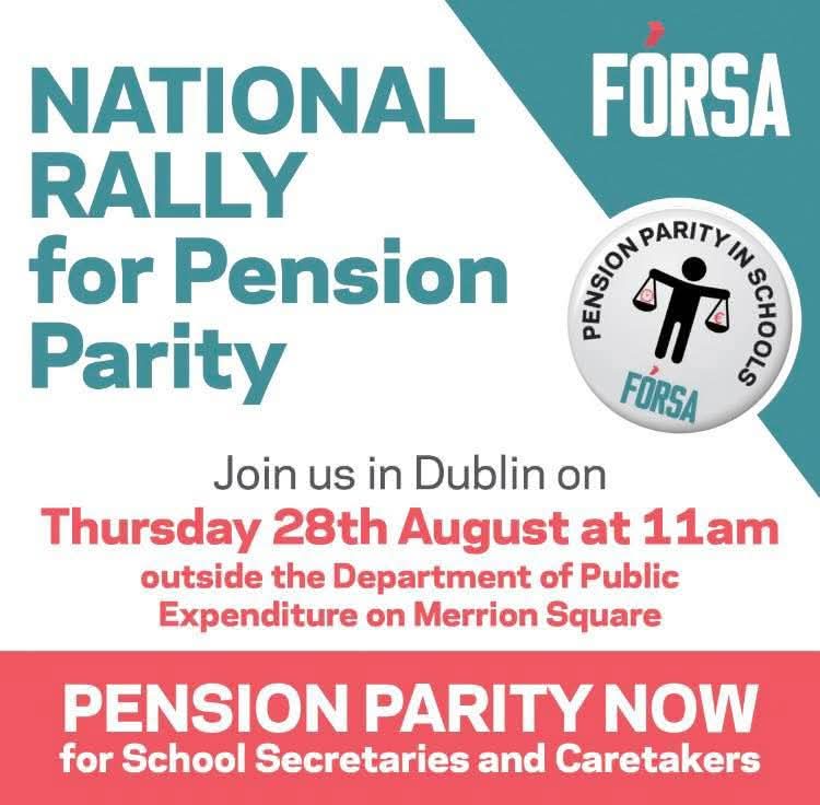 #Solidarity with  schoolsecretaries &amp;
caretakers
#Pension #EqualityForAll
Support the Rally today 11am