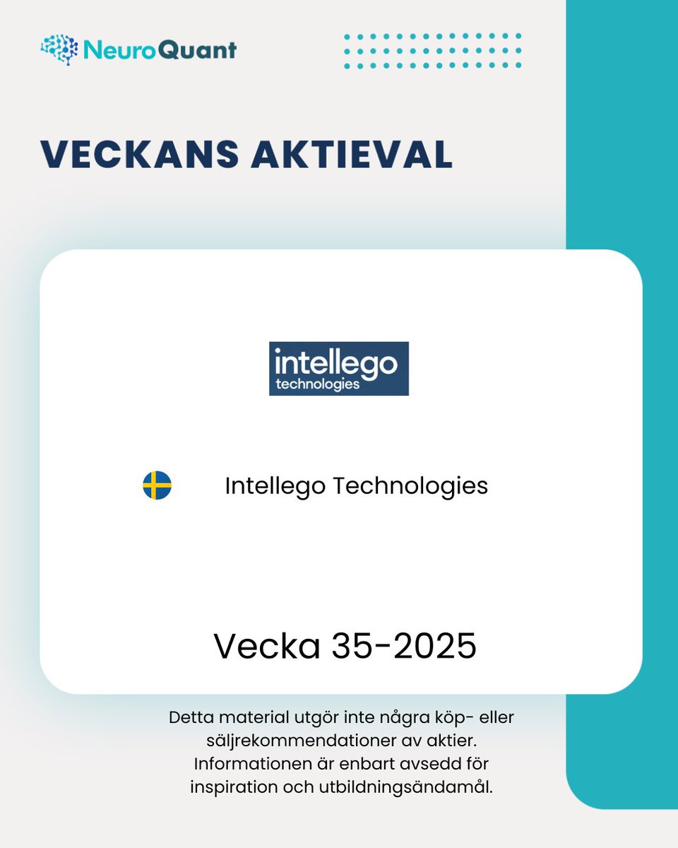 Varje vecka lyfter vi fram en aktie som sticker ut i våra datadrivna analyser – för att inspirera dig att använda NeuroQuants verktyg på riktigt.

Genom att kombinera:
 ✔️ Bolagsdata
 ✔️ Fundamentala nyckeltal
 ✔️ Trend &amp; momentum
 …visar vi hur du snabbt kan hitta aktier med