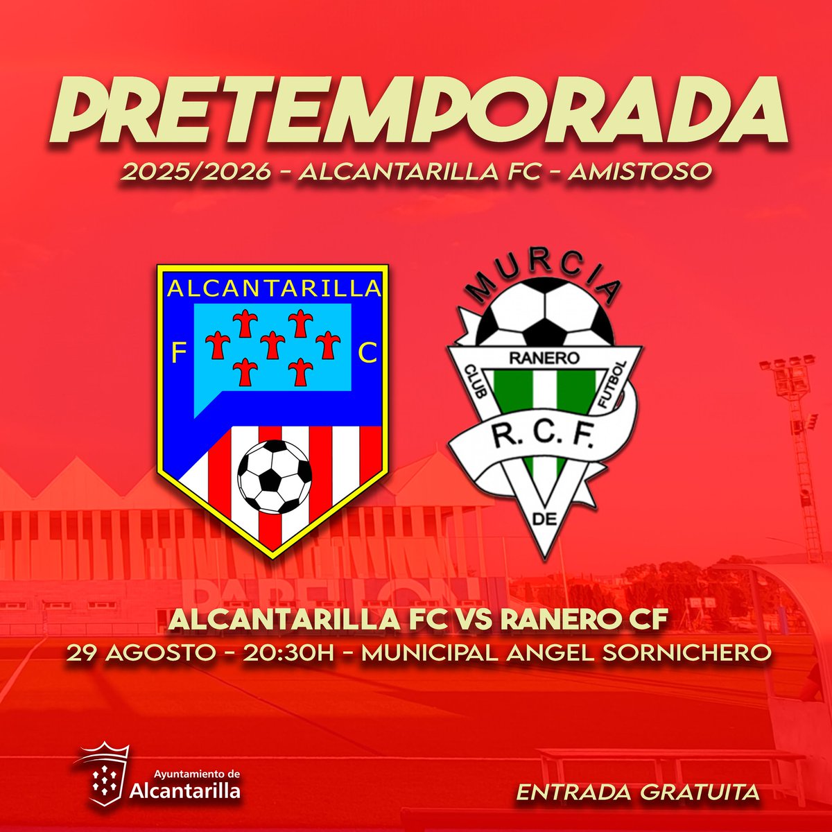 ⚽ 𝗣𝗥𝗘𝗧𝗘𝗠𝗣𝗢𝗥𝗔𝗗𝗔 

Último test de pretemporada antes del inicio de liga!!

🆚 <a href="/raneroficial/">RaneroCF</a>
🏟️ Mpal. Ángel Sornichero
📅 Viernes 29 de Agosto
⏰ 20:30 horas

❤️🤍

#volverasoñar