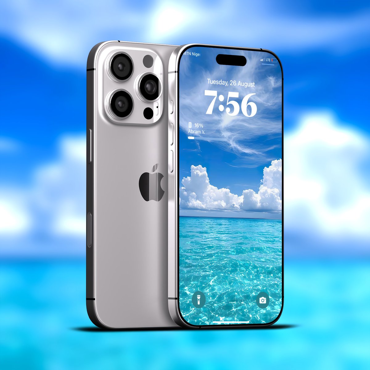 abram_ars's tweet image. Bright cloudy 🌥️ lockscreen wallpaper 4k