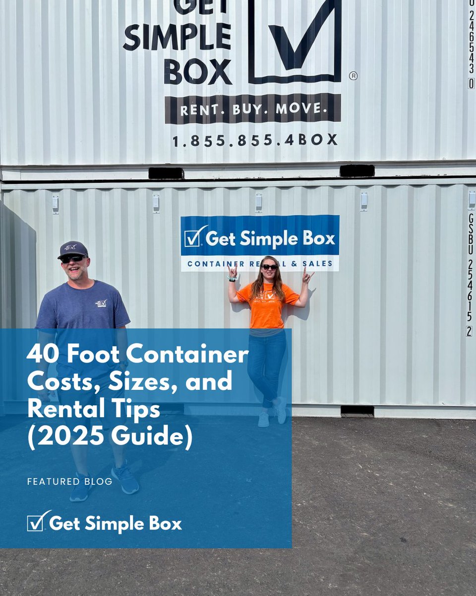 getSimpleBox's tweet image. 👉 Full guide here: getsimplebox.com/40-foot-shippi…

#StorageSolutions #40ftContainer #ShippingContainer #KeepItSimple #GetSimpleBox
