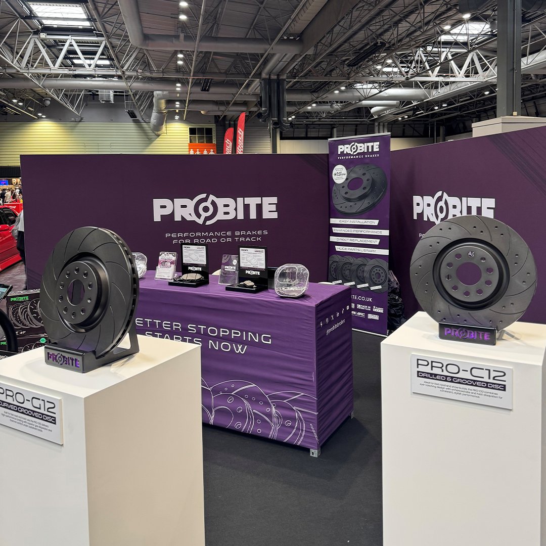 MJAllenGroup's tweet photo. The Probite team continue their busy, show filled August, this time at the incredible Gravity Show at the NEC! 
#Gravity #GravityShow #NECBirmingham #Probite #ProbiteBrakes https://t.co/uz2jEPNwDM