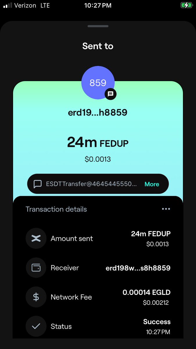 Just had our 588th 589th winner in our daily esdt giveaways
Congratulations to the winners
Only requirement’s are to be a holder and be the first to drop your erd address to these random daily opportunities in our discord
F8 is $fedup