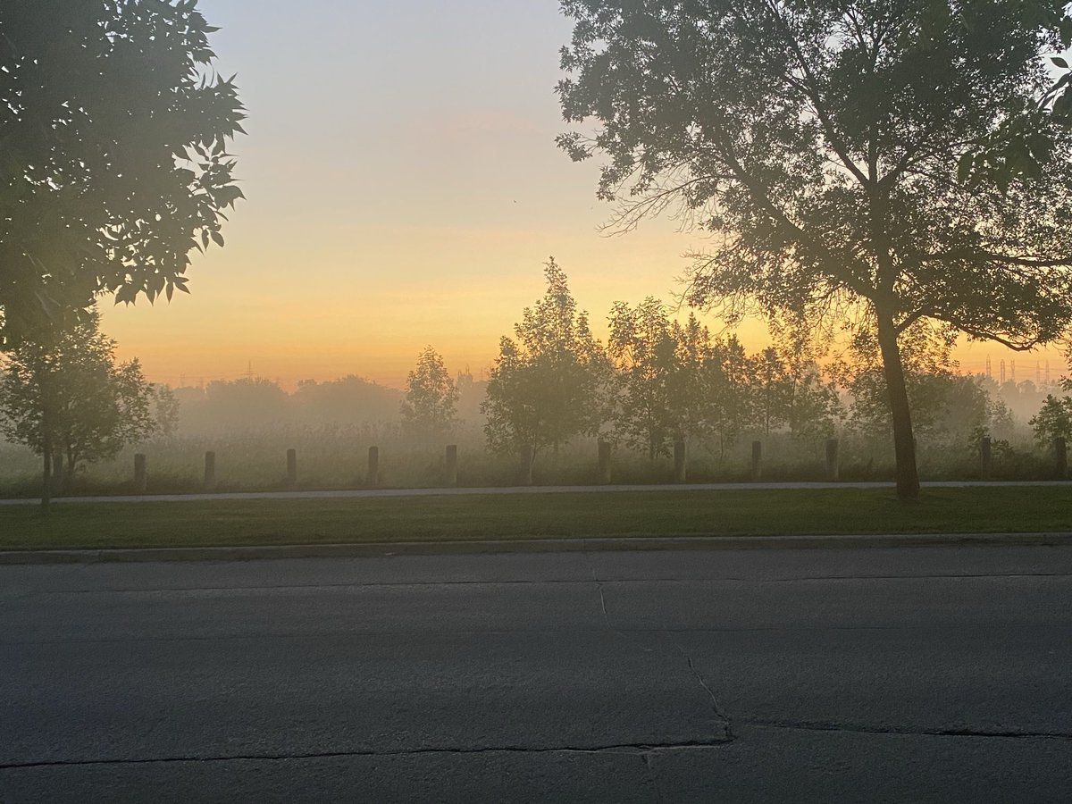 I don’t remember seeing fog on an August morning like this.