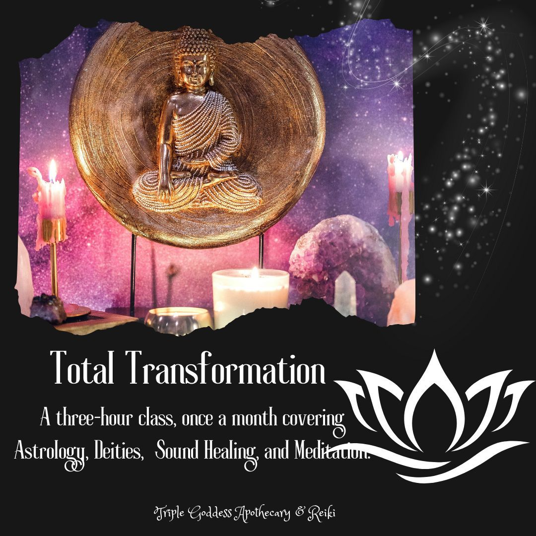 triplegoddessa1's tweet image. In Total Transformation, you will learn how to improve your energetic flow, balancing your mind, body, &amp;amp; spirit. A Patreon Exclusive Program. patreon.com/TripleGoddessA… #triplegoddessapothecaryandreiki #totaltransformation #rowanravenwolf