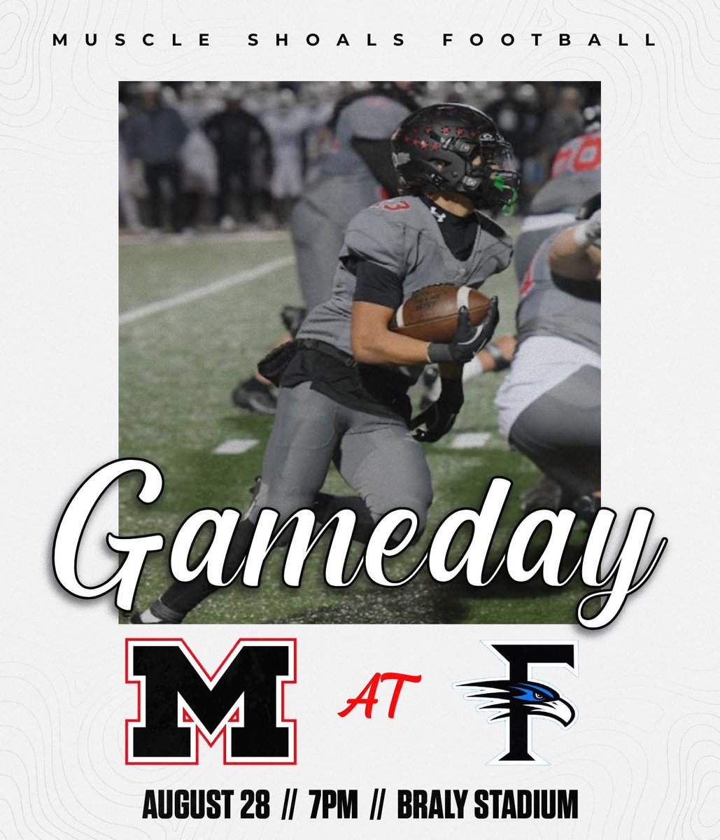 Muscle_ShoalsFB's tweet image. 🚨GAMEDAY🚨
🆚 @FlorenceHSFB 
📺 nfhsnetwork.com/events/muscle-…
🎟️ gofan.co/event/3780305?…
📻 100.1 WLAY @MSTrojanNetwork