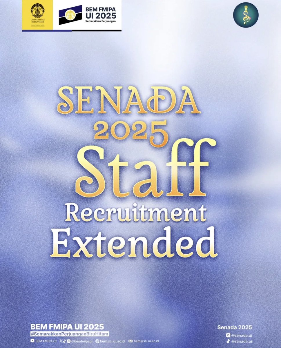drunkhalloa's tweet image. yuuu guys gass ngenggg daftar senadaaa #fmipaui#only#panit#pensi

bit.ly/OpenRecruitmen…