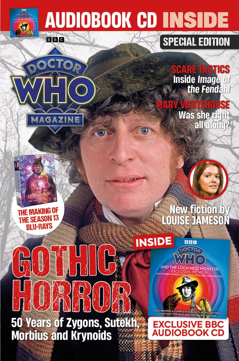AMcGown's tweet image. Out today (or thereabouts), our new @DWMtweets Gothic Horror Special Edition, covering Season 13 (the best season ever?) and beyond! Hope you can all grab a copy and enjoy, we had a great time working on it. #DoctorWho Magazine