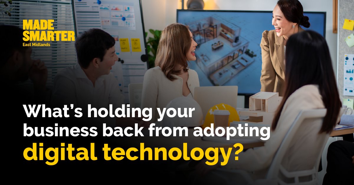 The future of manufacturing is digital. Are you ready?

Get expert support, upskill your workforce, &amp; access grant funding with <a href="/MadeSmarterEM/">MadeSmarterEastMids</a>. 
Save costs, boost productivity &amp; future-proof your business.

Register now 👉 madesmarter.uk/adoption/in-my…