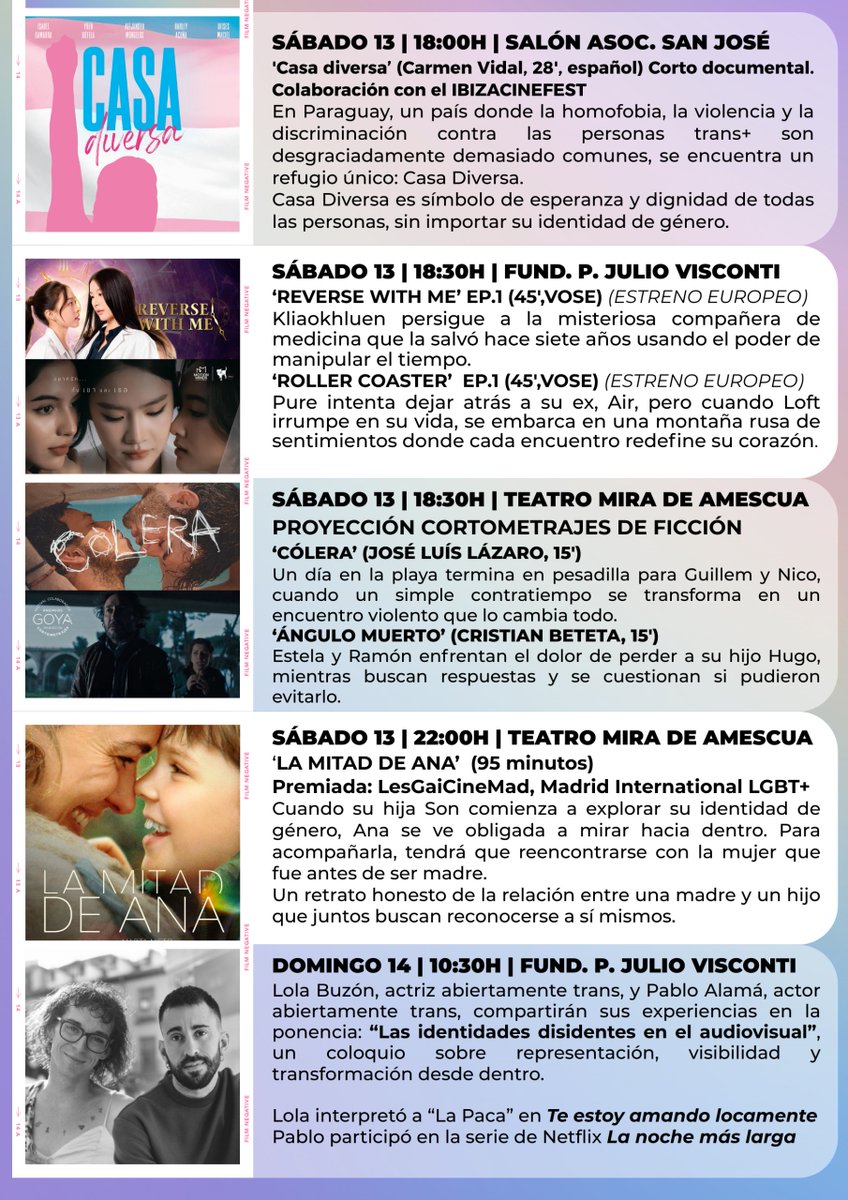 Guadix | Del 11 al 14 de septiembre, no te pierdas el GUADIX IRIDISCENTE FESTIVAL INTERNACIONAL DE CINE (#GIFIC) organizado por <a href="/MagaZinema_/">MagaZinema</a>  y <a href="/ArcoIrisGuadix/">Arco Iris Guadix</a>.

#MuyInteresante