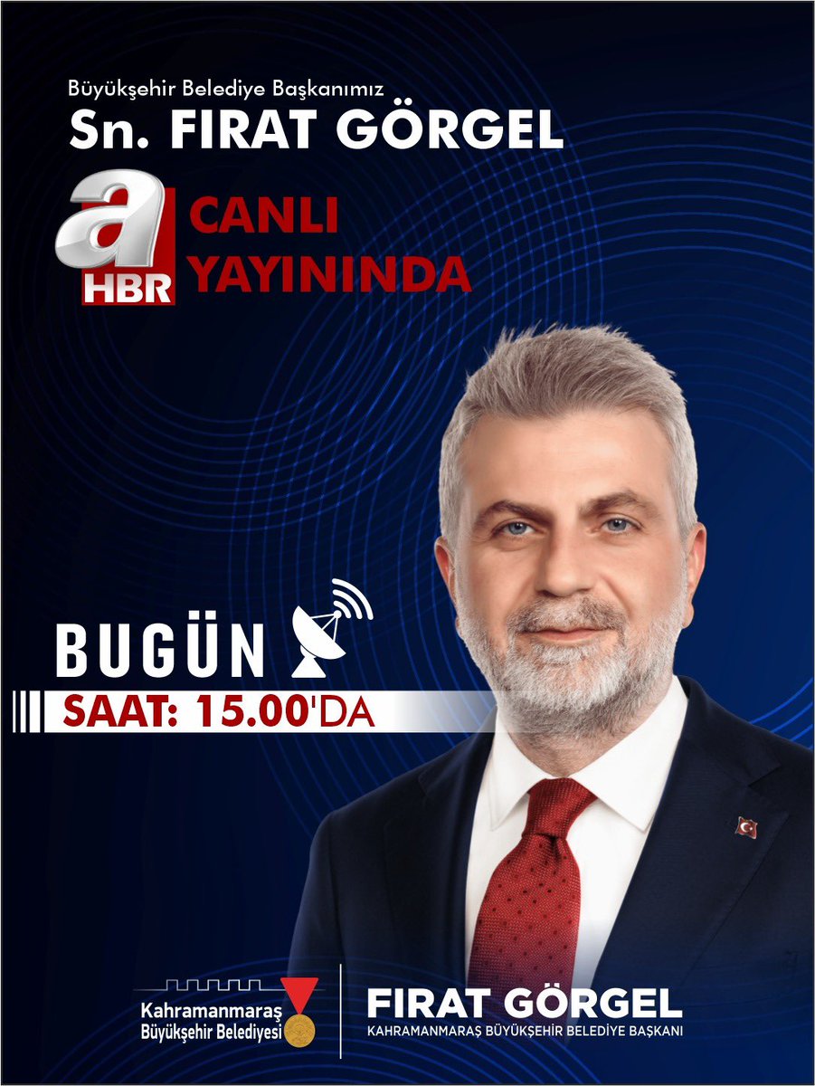Birazdan <a href="/ahaber/">A Haber</a>’in canlı yayınında devam eden çalışmalarımız, Ağustos Fuarımız ve şehrimizle ilgili konuşacağız. 

İyi seyirler dilerim.