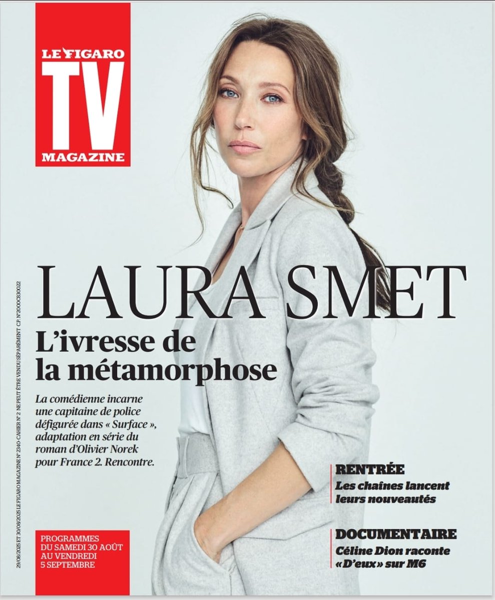 #LaPresseEnParle

Ce week-end, la comédienne #LauraSmet est en couverture de <a href="/TVMAG/">TV Magazine</a> <a href="/Le_Figaro/">Le Figaro</a> à l'occasion de la diffusion de la série évènement Surface, d'après le roman éponyme d'<a href="/OlivierNorek/">Olivier Norek</a>

▶️ Dispo sur france.tv et 
lundi 1e/09 à 21.10 sur #France2