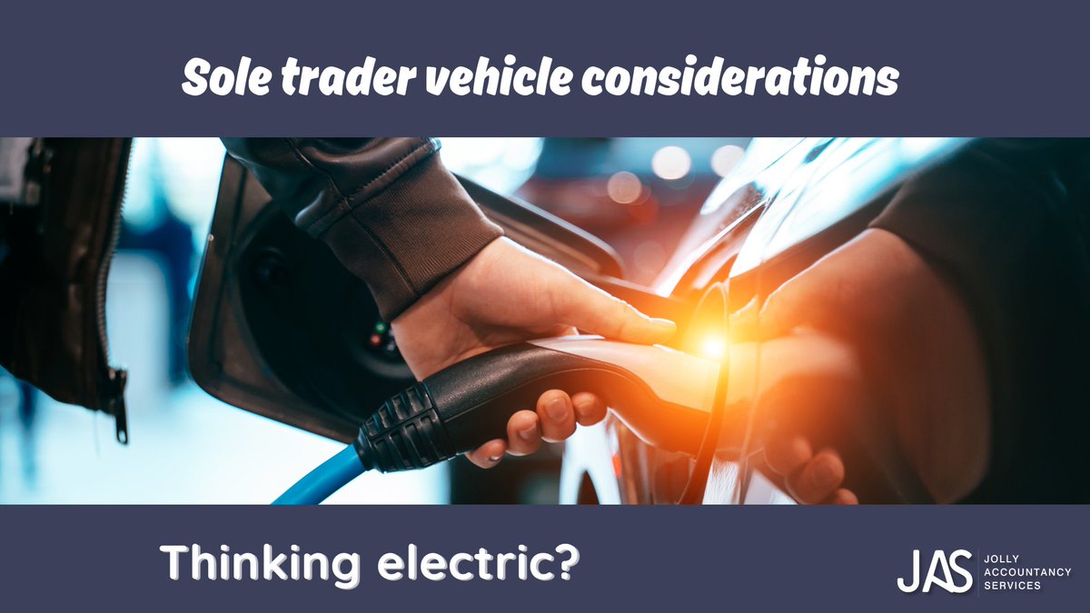 JollyAccounts's tweet image. ⚡ Thinking electric? Sole traders can claim 100% first-year allowance on EVs!
Find out more about the tax perks of vehicles in my latest blog.

👉 jollyaccountancyservices.co.uk/2025/09/01/sol…

#SoleTrader 
#SmallBusinessAccounting #LancashireBusinessSupport #LancashireAccountant