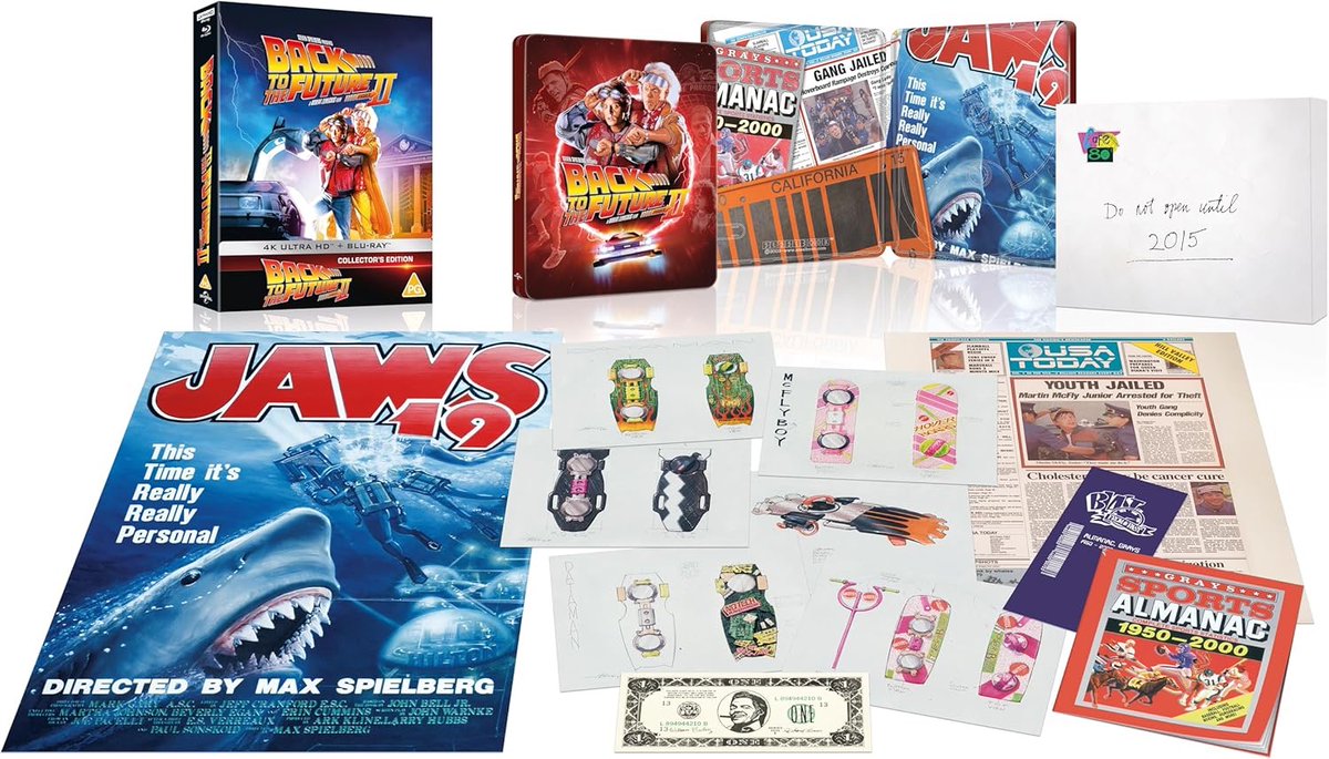 disc_connected's tweet image. ***ANNOUNCEMENT***

Coming on November 10th on Collector's Edition #4K #Steelbook in the UK from @UniversalPics: #BackToTheFuturePartII (1989)!

To celebrate the 40th Anniversary of the original film, Universal presents a special edition steelbook of Back to the Future II housed