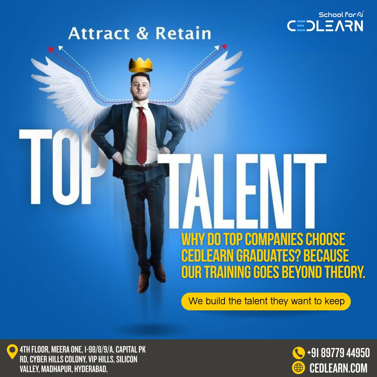 cedlearn's tweet image. Why do top companies choose Cedlearn graduates? Because we train beyond theory. Join us to build the skills they need!
#TopTalent #Cedlearn #CareerSuccess