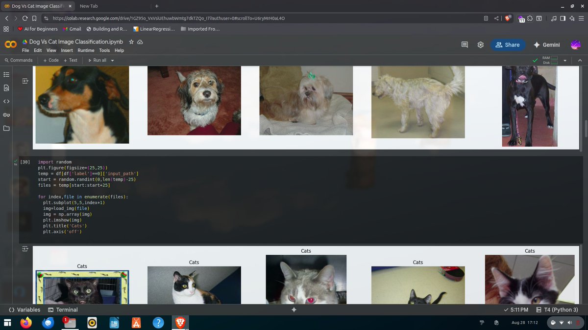 saugatdhungana0's tweet image. #Day15 of #60daysofMachineLearning
Learned about neural network.
ALso did dog vs cat classification.
I got quite different result than the source though may be because data was not same
#MachineLearning #DailyMLChallenge