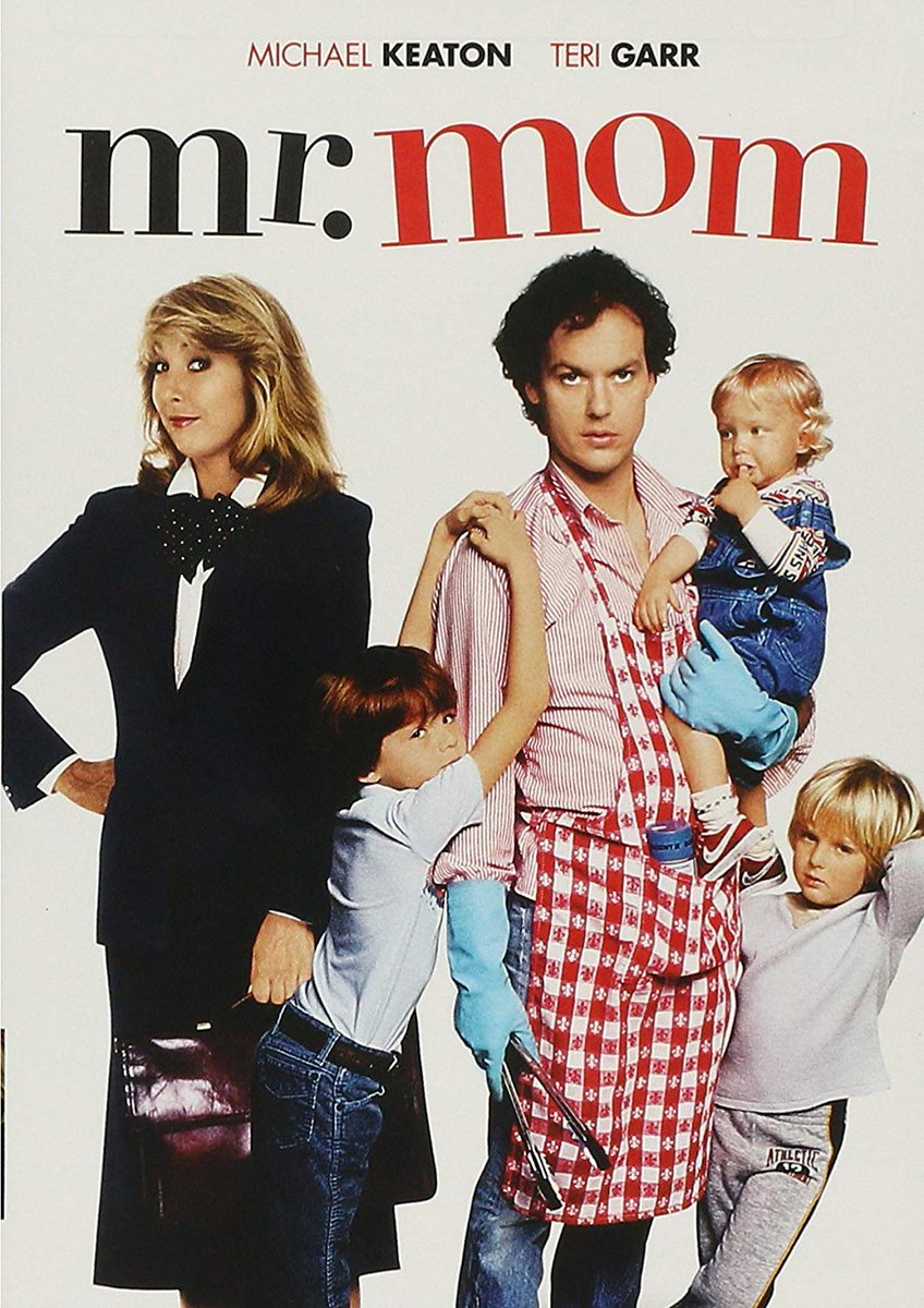 landofthe80s's tweet photo. "Mr. Mom" starring Michael Keaton and Teri Garr was the #1 movie at the box office today in 1983. #80s https://t.co/7lobBWbefj
