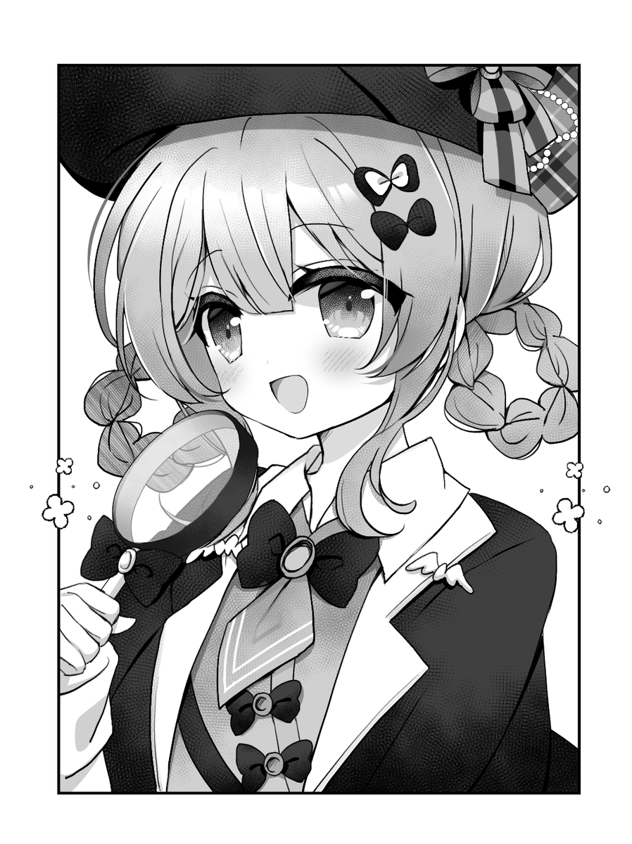 まのさばのシェリーちゃん～
白黒練習もかねて 