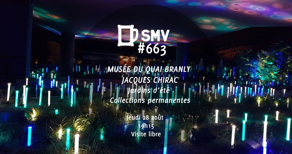[#SMV663] 🗓️#AvosAgendas
Ce jeudi 28/08 à 19:15, rdv au musée du <a href="/quaibranly/">musée du quai Branly - Jacques Chirac</a> pour voyager parmi les collections permanentes et faire un tour au jardin
 +infos : fb.me/e/3DkBUyZZx?mi…
#jardindete #paris #quaibranly #soifdeculture