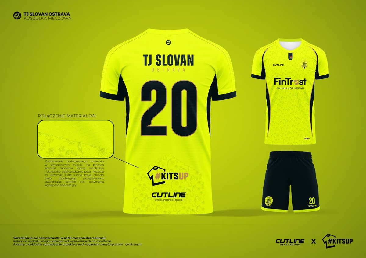 kits_up's tweet photo. 😍 #KitsUp na kolejnych międzynarodowych boiskach! 🥳
Dzięki naszej współpracy z #Cutline, logo Fundacji i projektu #KitsUP pojawiło się na koszulkach Slovanu Ostrawa #SlovanOstrava – najstarszego klubu piłkarskiego w mieście! 🇨🇿👕
To dla nas wielka satysfakcja widzieć nasze barwy obecne w klubie z tak długą tradycją i historią. 
3 kraje, 3 kluby i mamy nadzieję, że to nie koniec naszych współprac na piłkarskich arenach.🫶