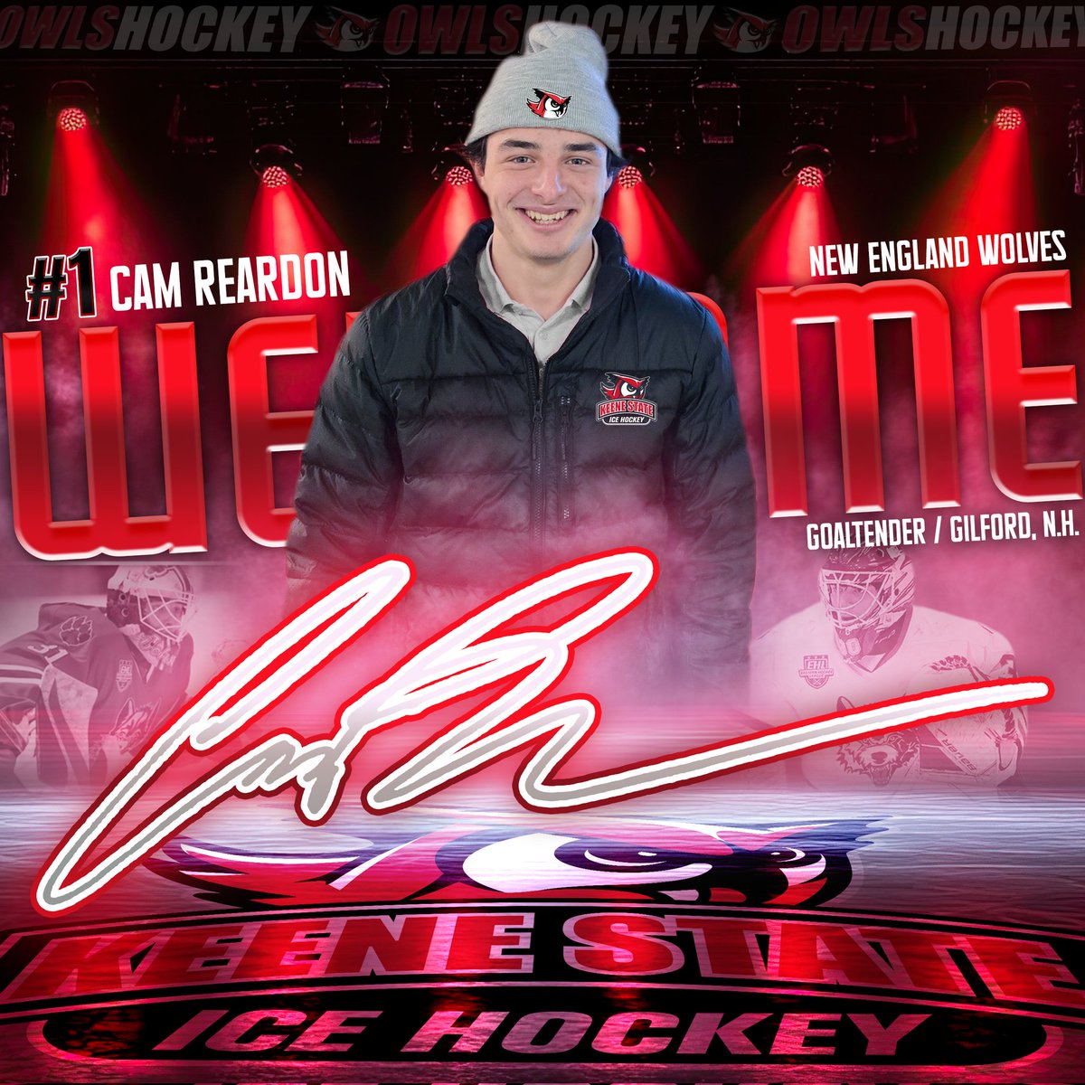 Let's meet our newest Owls!  We'll start with #1, Cam Reardon from Gilford, NH.