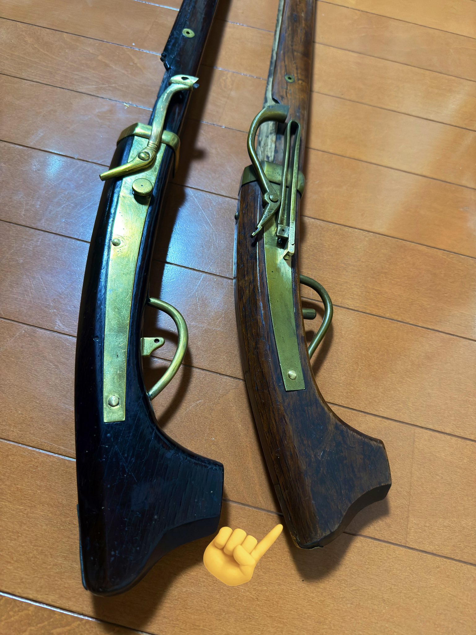 鉄砲隊　火縄銃　煙硝入　B2 鉄砲隊 火縄銃 煙硝入 B2 火縄銃 摂州住山田五兵衛作之(GU-