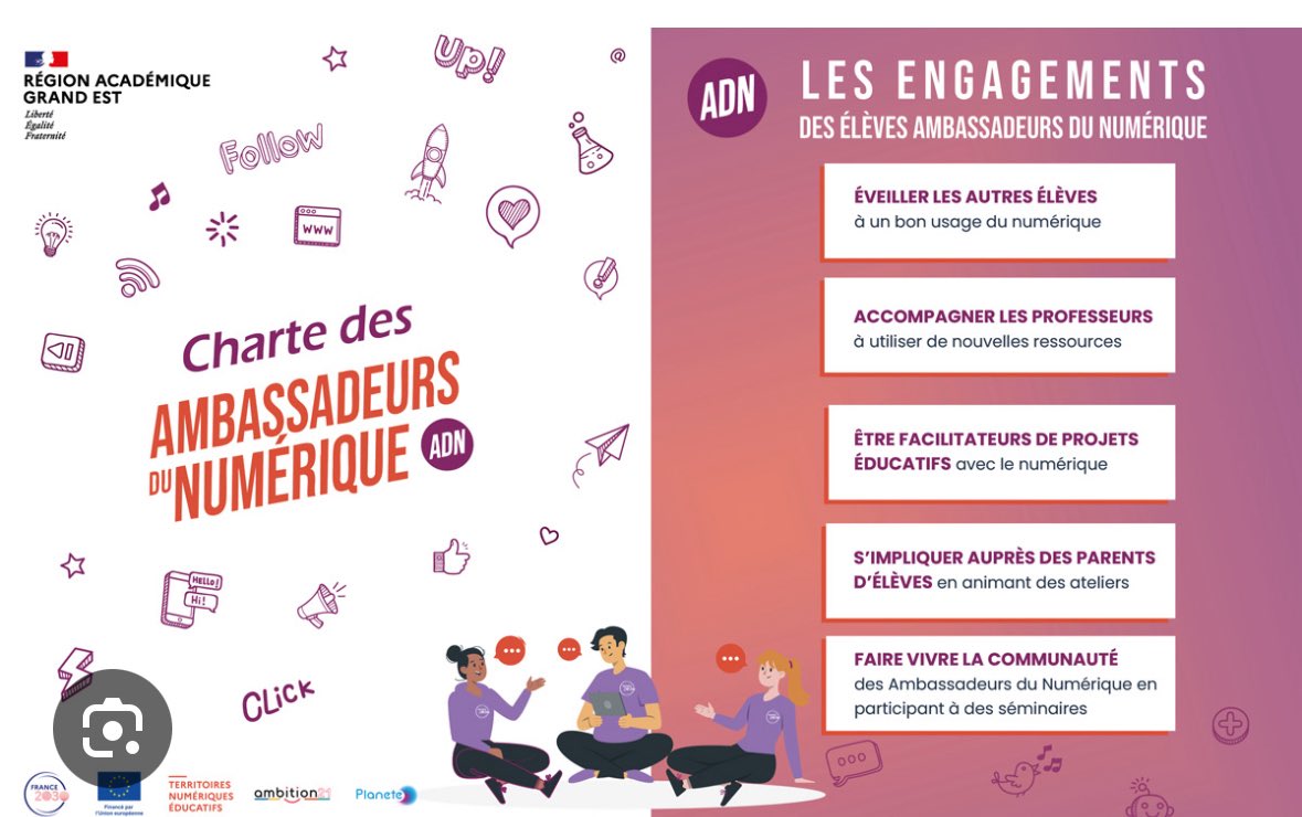 Atelier sur les #ADN : 🧬#ambassadeurduNumérique 📀📺📱au rectorat de l’<a href="/acnancymetz/">Académie de Nancy-Metz</a> avec <a href="/dane_nancy_metz/">DRANE Nancy-Metz</a> 
Vivement que l’on commence au collège <a href="/clgVautrinLud/">Collège Vautrin Lud</a> 🏁