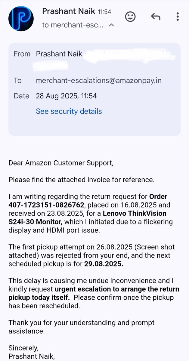 Prashan19937841's tweet photo. @AmazonHelp @amazonIN https://t.co/tea8yGI9Uw