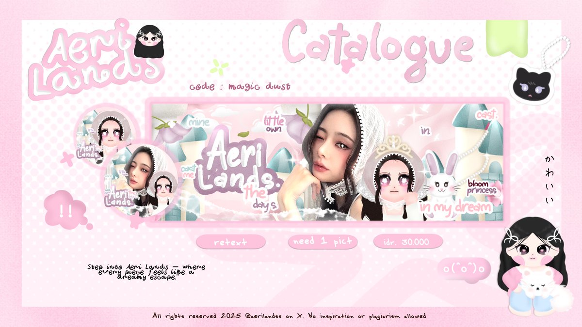 ⋆˚꩜｡help RT thankyou! (˶ᵔ ᵕ ᵔ˶)

halo teman teman aeri kembali open titipan untuk katalog terbaru "magic dust" avail for wabis dan X. tentunya dengan spesial price. untuk ketentuan bisa cek Alt yaa. ada 3 versi, kalian bisa rep di lapak vers yg kalian mau 🦭🤍

#zonauang