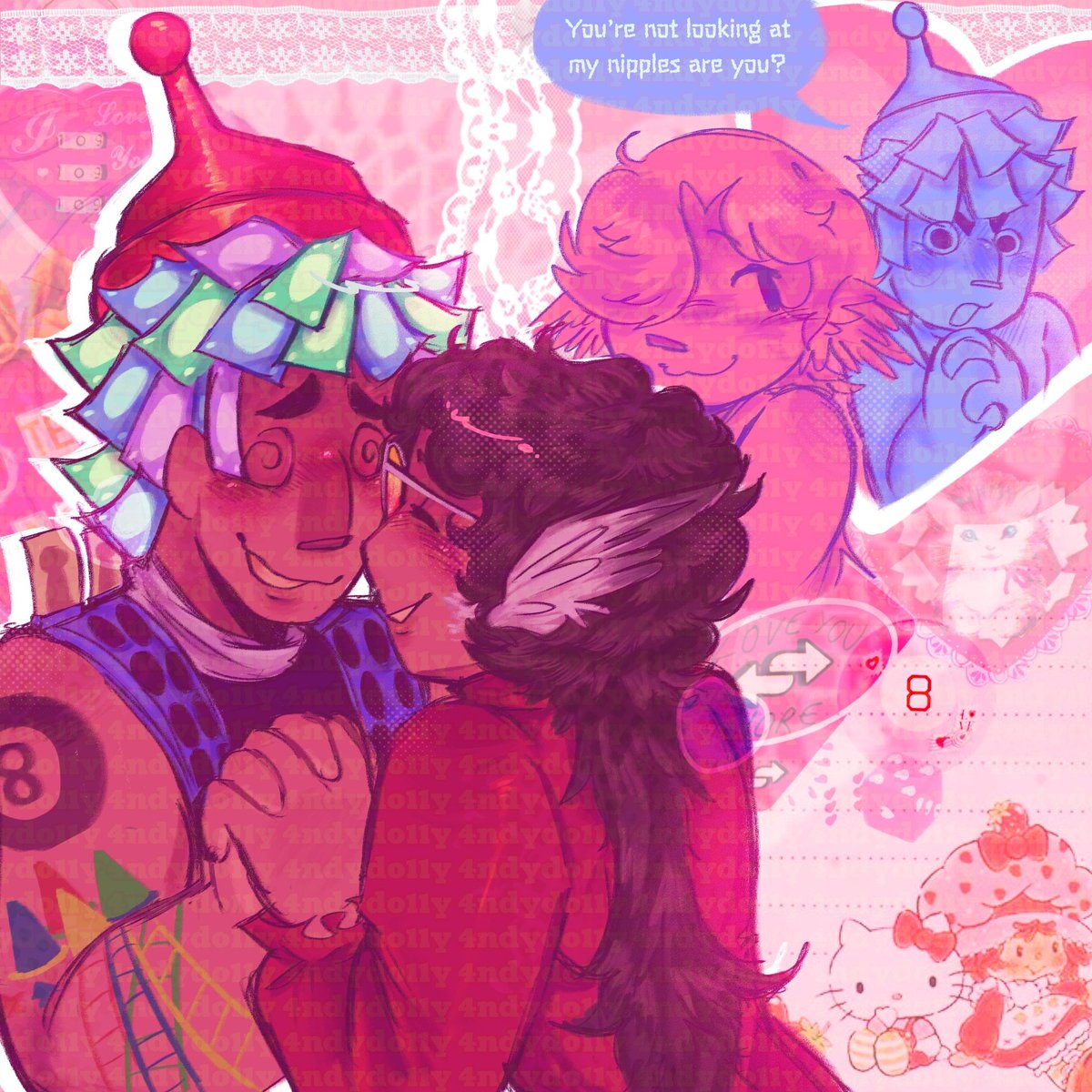 ART TRADE WITH MY BUDDY OL PAL OH MYGOD #DATEEVERYTHINNG #chancedateeverything #parkerbradley #yumetwt