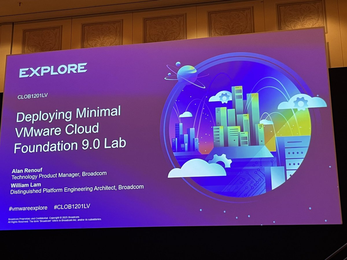 RichardKenyan's tweet image. Lab time w/@lamw &amp;amp; @alanrenouf. Deploying Minimal #VCF 9. Here’s how to get VCF at home! #CLOB1201LV @VMwareExplore #vmworld @MyVMUG #myvmug #vCommunity #vExpert @vExpert