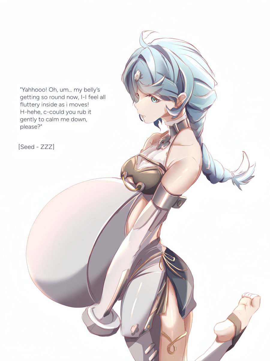 Seed's belly is all fluttery inside—🩵

[Seed - Zenless Zone Zero]

#seedzzz #seed #zzzero #ZZZ #ZenlessZoneZero #preg #pregnant