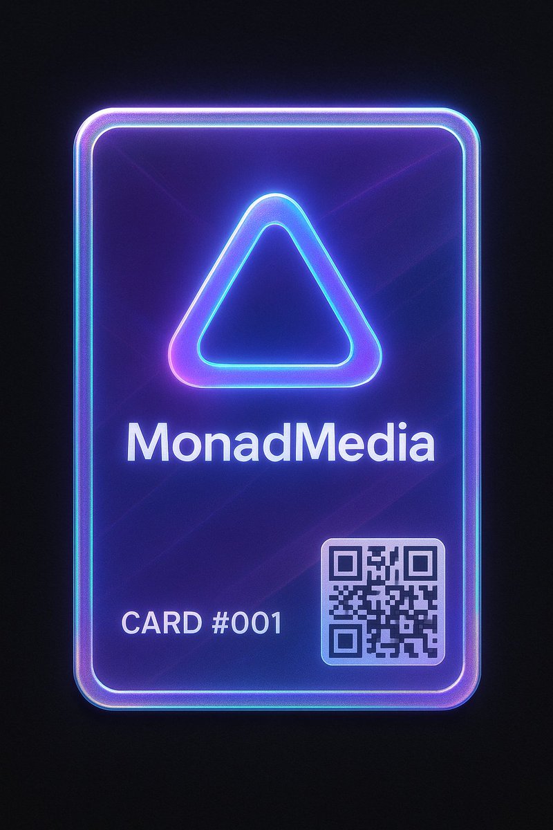 MediaMonad's tweet photo. Who want a MonadMedia card?

  Drop your Monad wallet 👇 https://t.co/EaHVXwwNpL