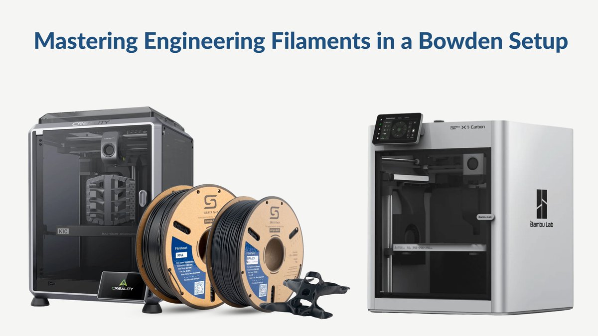 Love the strength of engineering filaments, but hate when they snap during a print? 🤔

Whether you're using a 3D Filament printer from <a href="/Creality3dP/">CREALITY 3D Printer</a>, <a href="/Elegoo_Official/">ELEGOO</a>, <a href="/ff3dprinters/">Flashforge®</a>, or managing the filament path on <a href="/BambulabGlobal/">Bambu Lab</a> printers, our guide will help you get successful