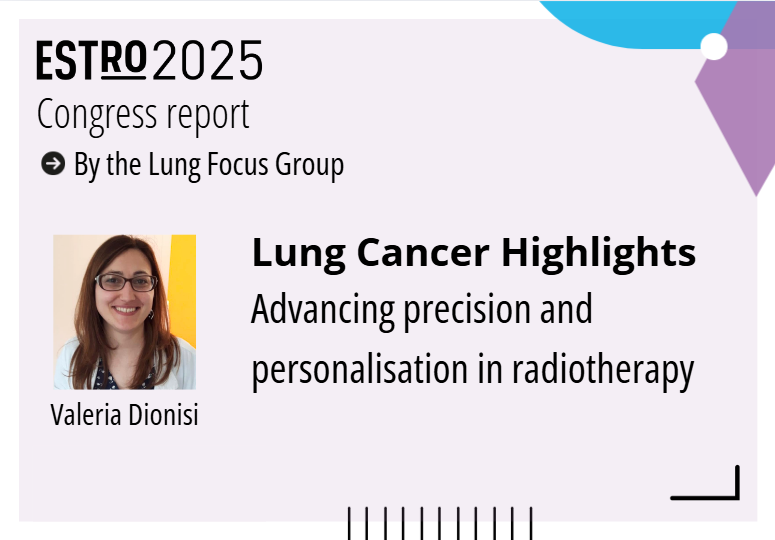 ESTRO_RT's tweet photo. 🚨 #Lungcancer breakthroughs at #ESTRO25!
From osimertinib after chemoRT in unresectable EGFR-mutant NSCLC to #SBRT dose precision and ctDNA insights post-SABR, the lung sessions delivered key updates on optimising treatment and tracking response.
👉 https://t.co/fncBk2o6Ci https://t.co/kNRs3knwm1