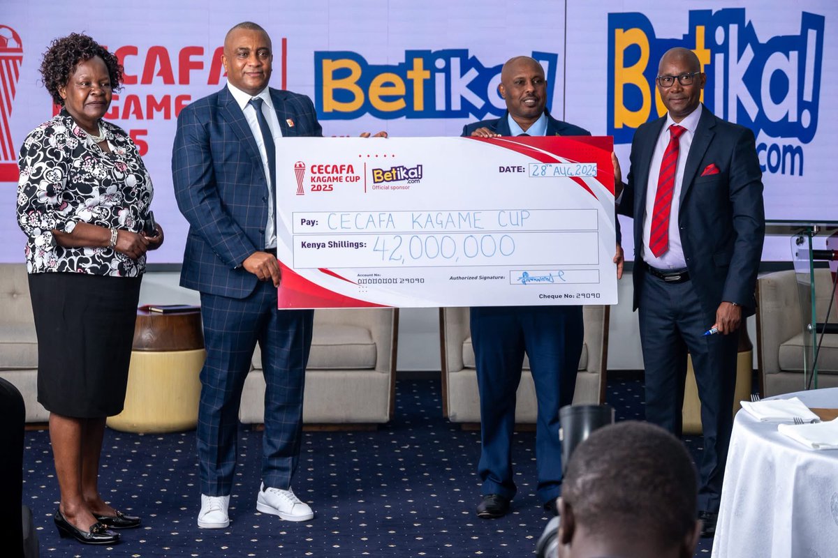 Cecafa has launched a partnership with Betting Company Betika worth Ksh 42M for the CECAFA Kagame Cup running from 2nd - 15th September in Dar es Salaam.
#AfricanFootball