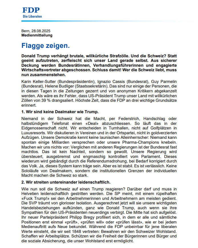 FDP Schweiz tweet media