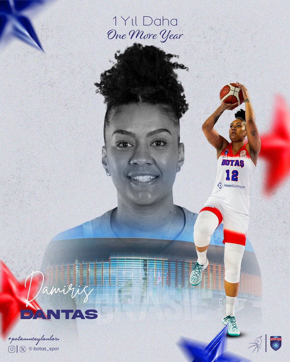 Damiris DANTAS bir yıl daha BOTAŞ Spor’da. ❤️💙 ✍️
Bu yıl da BOTAŞ Spor için mücadele edecek olan sevgili oyuncumuza, 2025/2026 sezonunda başarılar diliyoruz.

Damiris DANTAS is at BOTAS Sports for one more year. ❤️💙 ✍️
We wish success to our beloved player, who will fight for