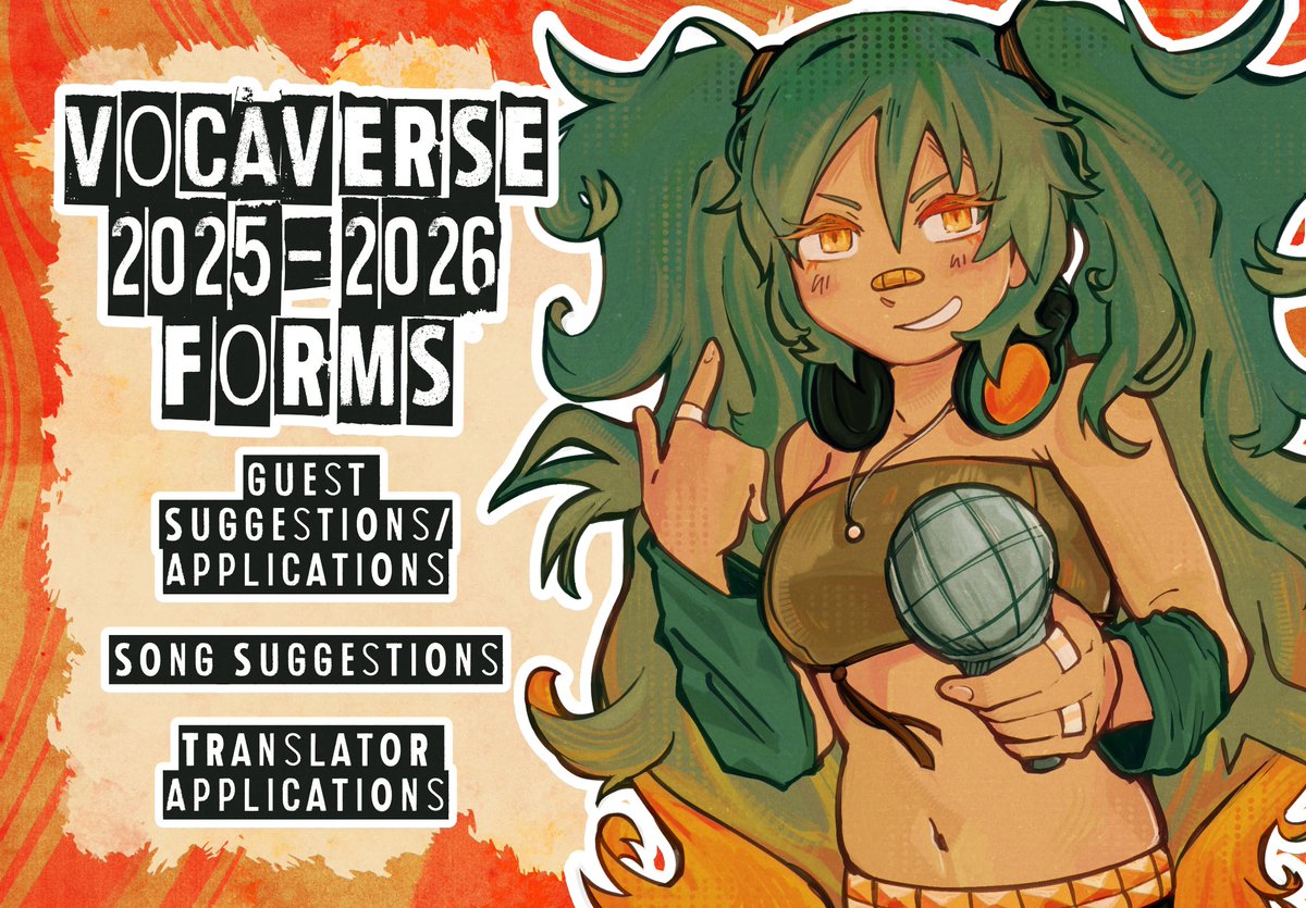 💥ANNOUNCEMENT💥

APPLICATIONS TO BE A PART OF MY VOCALOID RADIO SHOW ARE OPEN ONCE MORE!!!

not only are guest applications open, but i am also looking for guest suggestions, song suggestions, and en to jp translators as well!!!

please check em' out!!! belowwwww 👇👇👇