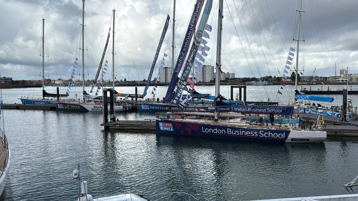 Clipper boats getting ready to set off, tough times and no doubt big dramas ahead for some. Safe passage and bon voyage⚓️