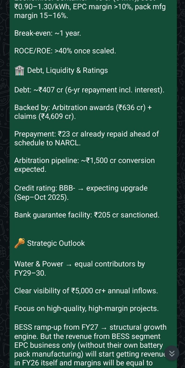 SUBHASH1357's tweet image. SPML infra FY26 Q1 call notes below:
No numbers were revealed on bid pipeline of BESS sector
#spml #spmlinfra
