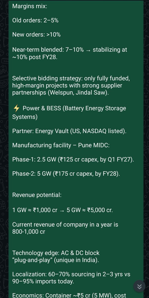 SUBHASH1357's tweet image. SPML infra FY26 Q1 call notes below:
No numbers were revealed on bid pipeline of BESS sector
#spml #spmlinfra